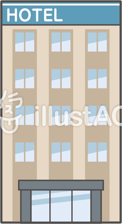 建物-01-ホテル 建物-01-ホテルのイラスト