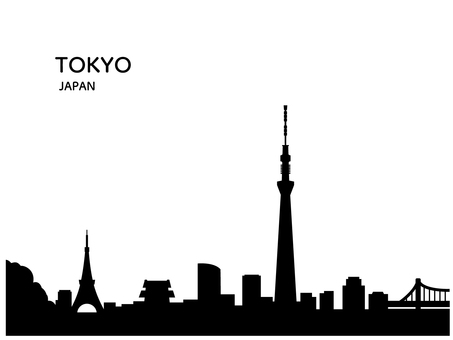 ビルと橋 シルエット イラストの無料ダウンロードサイト シルエットac