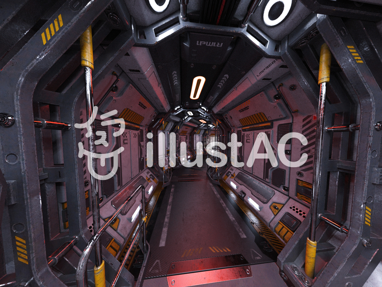 宇宙船内通路 宇宙船内通路のイラスト
