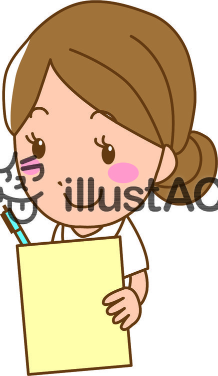 記録をとる医療スタッフイラスト No 無料イラストなら イラストac