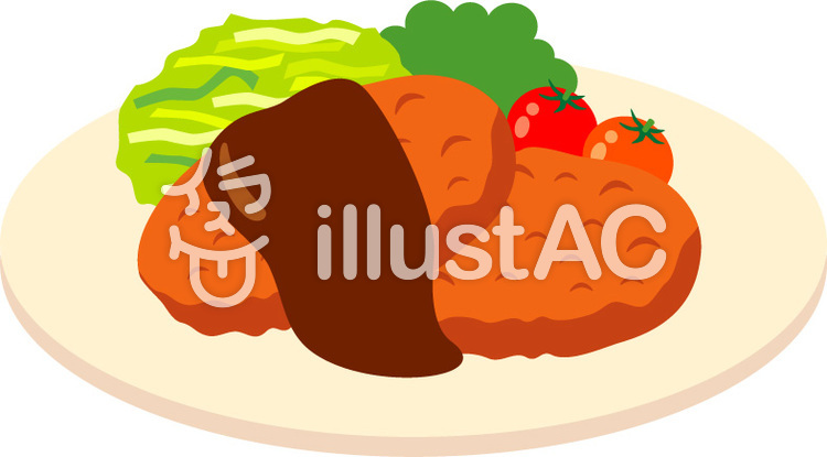 コロッケイラスト No 無料イラストなら イラストac