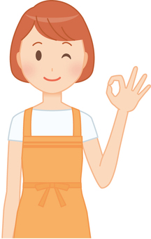 b01 short sleeved housewife - okay - bust