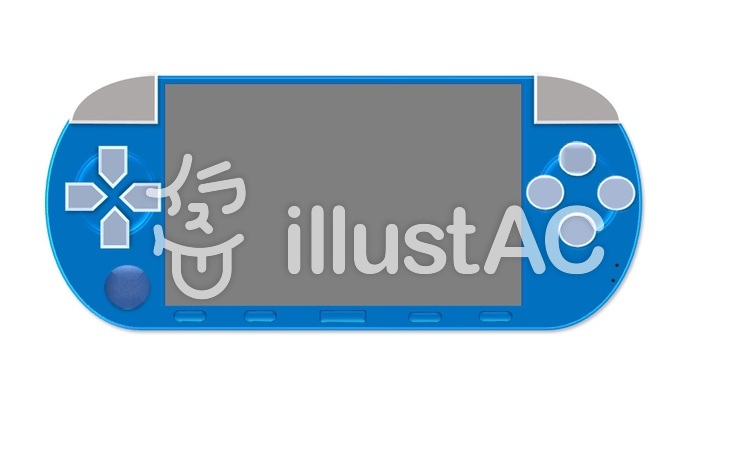 携帯ゲーム機 青 イラスト No 無料イラストなら イラストac