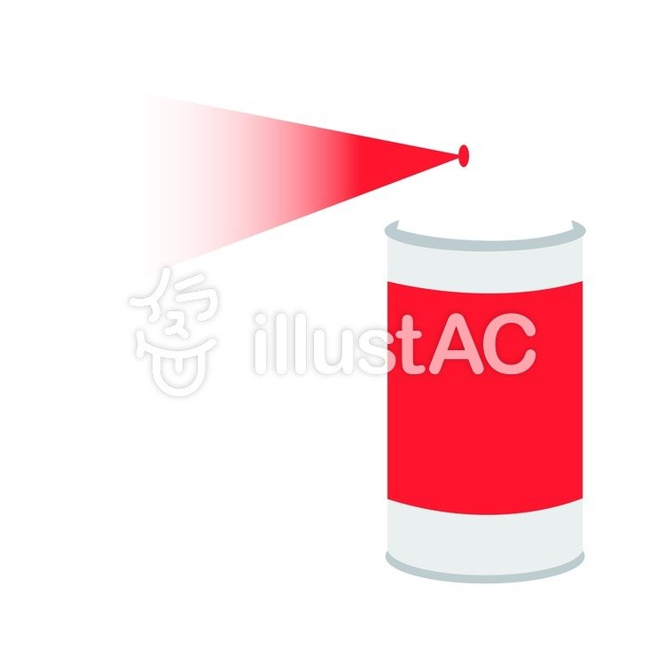 スプレー缶 赤イラスト No 2197 無料イラストなら イラストac