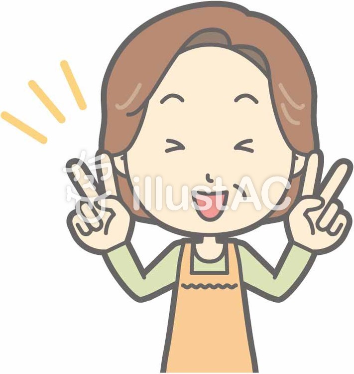 中年主婦a-Wピース-バスト 中年主婦a-Wピース-バストのイラスト