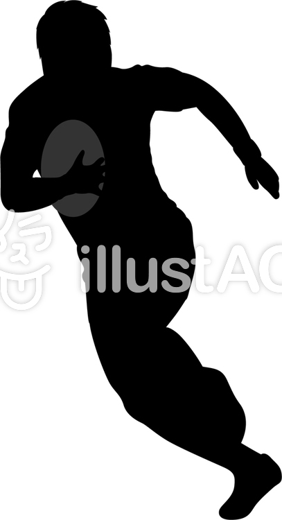 ラグビーシルエット イラスト No 無料イラストなら イラストac