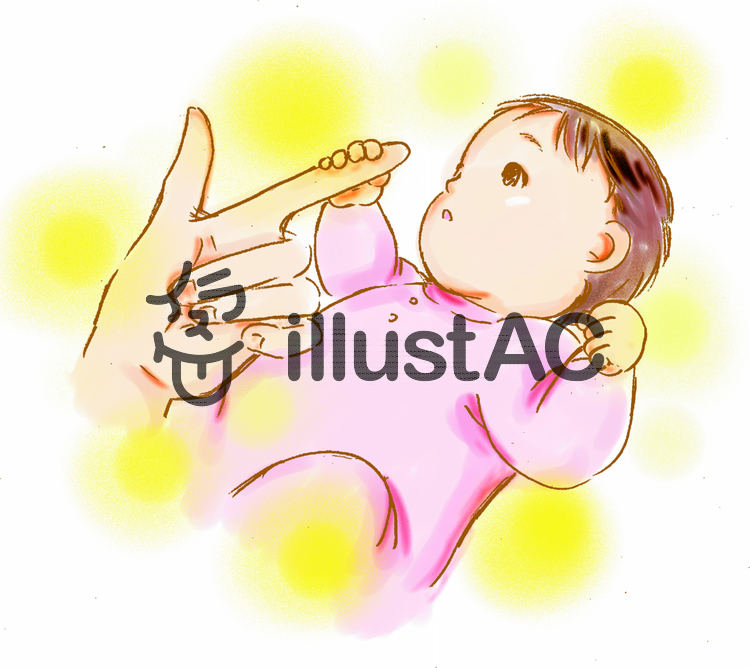 赤ちゃんをあやすイラスト - No: 256131／無料イラストなら「イラストAC」