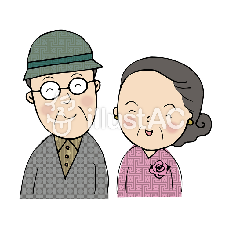 Altes ehepaar cartoon