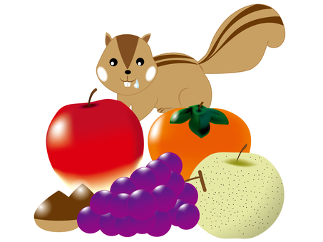 免费矢量剪贴画类似的日式秋果无