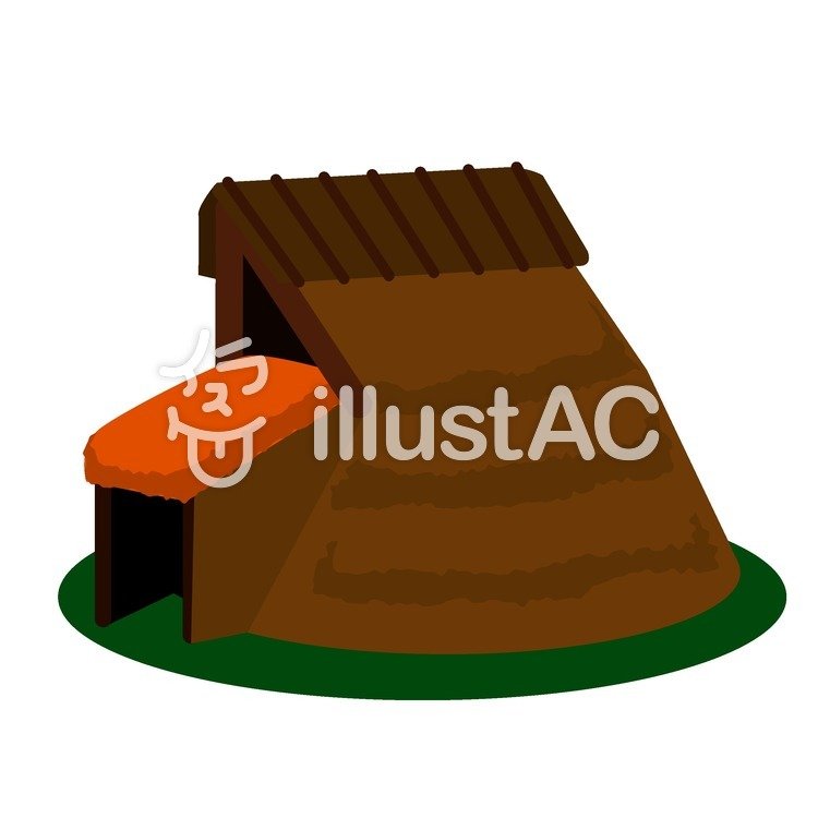 竪穴式住居イラスト No 無料イラストなら イラストac